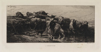KG 14254
<br/>
Koeien bij een drinkplaats
<br/>
<em>Jacques, Charles (1813 - 1894)</em>
